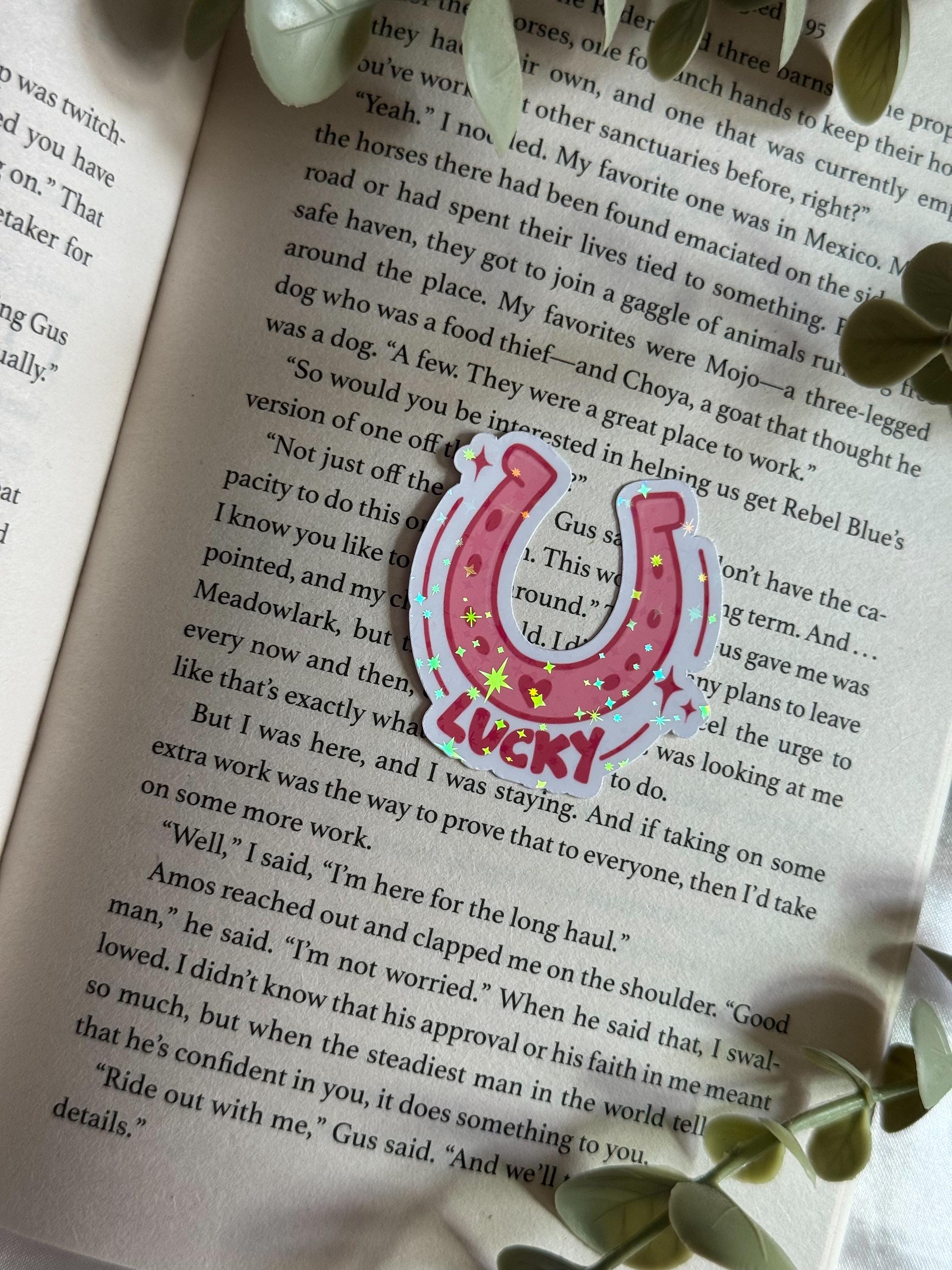 LUCKY horseshoe - holographic sticker