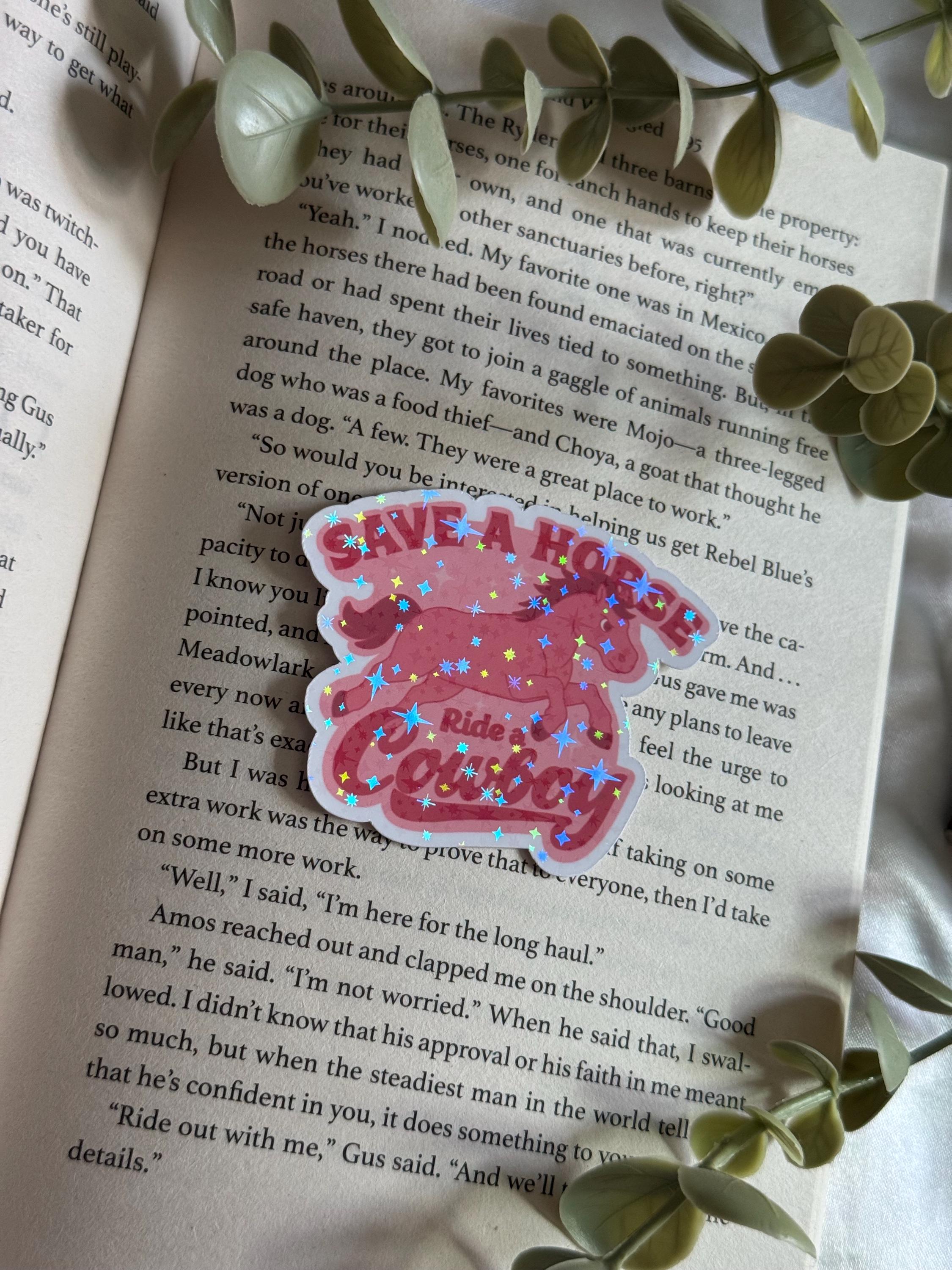 Save A Horse Ride A Cowboy - holographic sticker