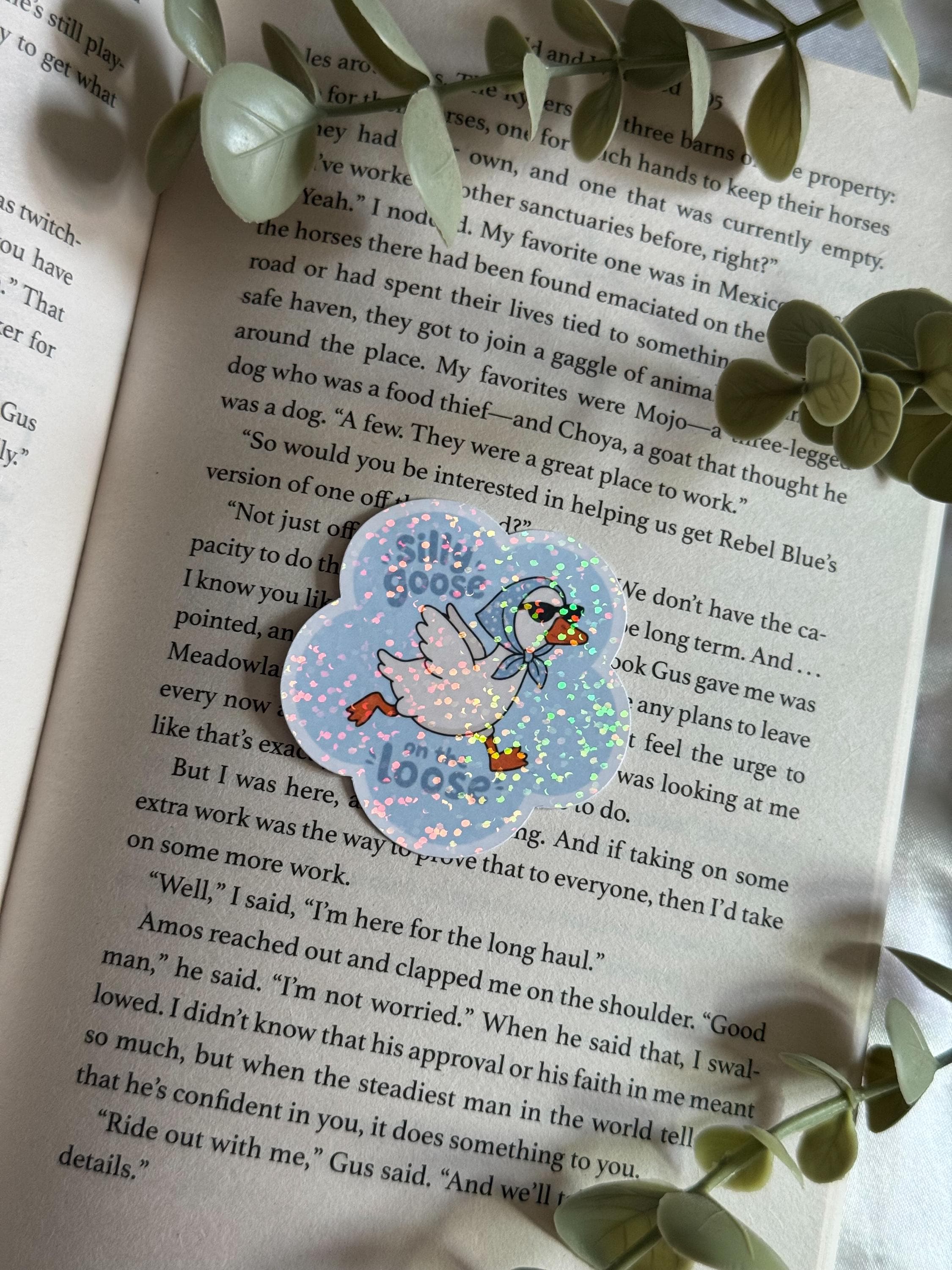 Silly Goose - holographic sticker