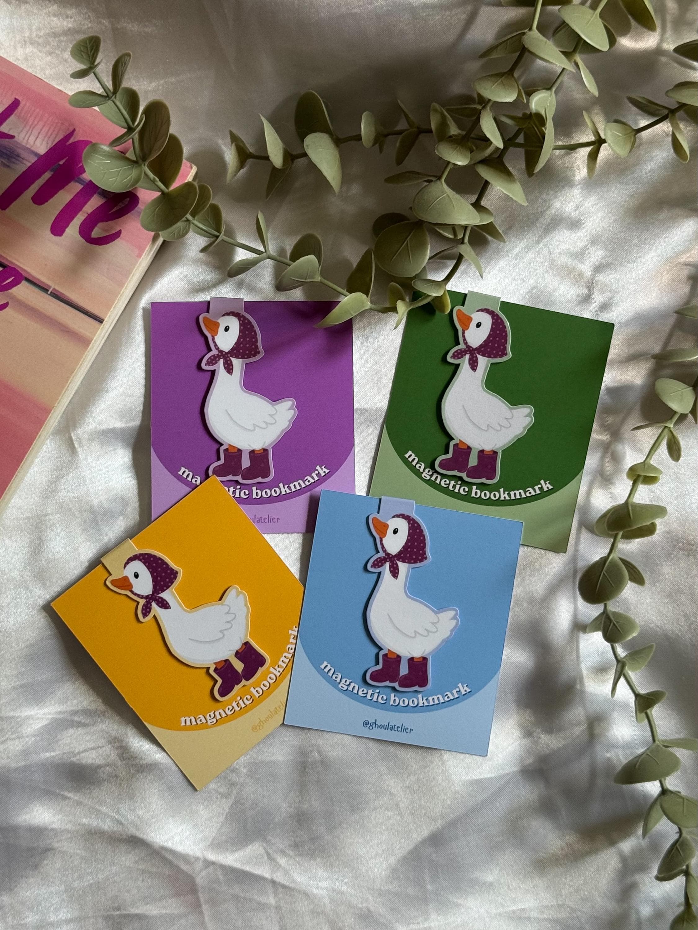Babushka Goose - magnetic bookmark