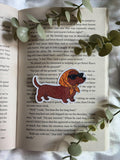 Babushka Dog - holographic sticker