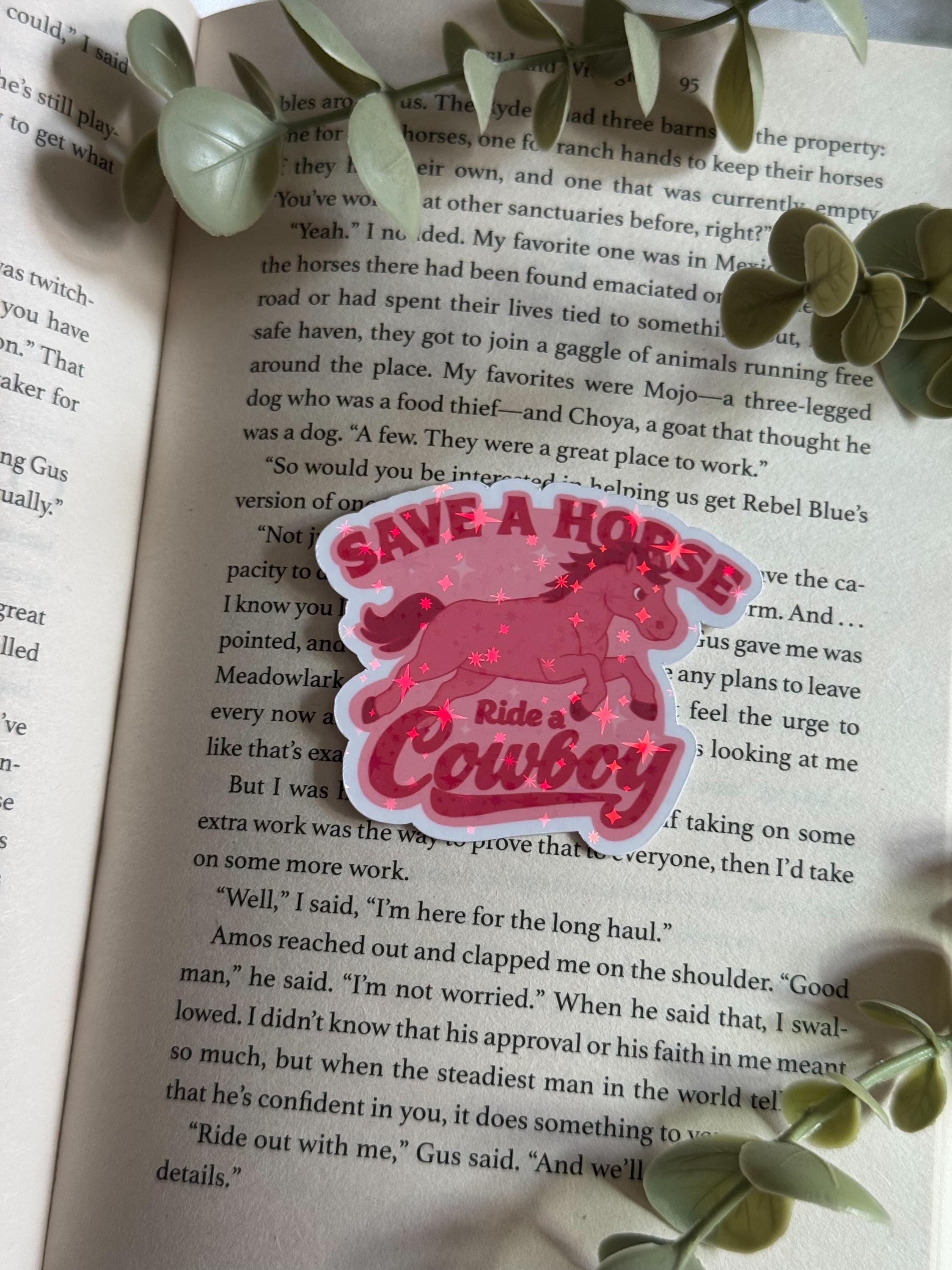 Save A Horse Ride A Cowboy - holographic sticker