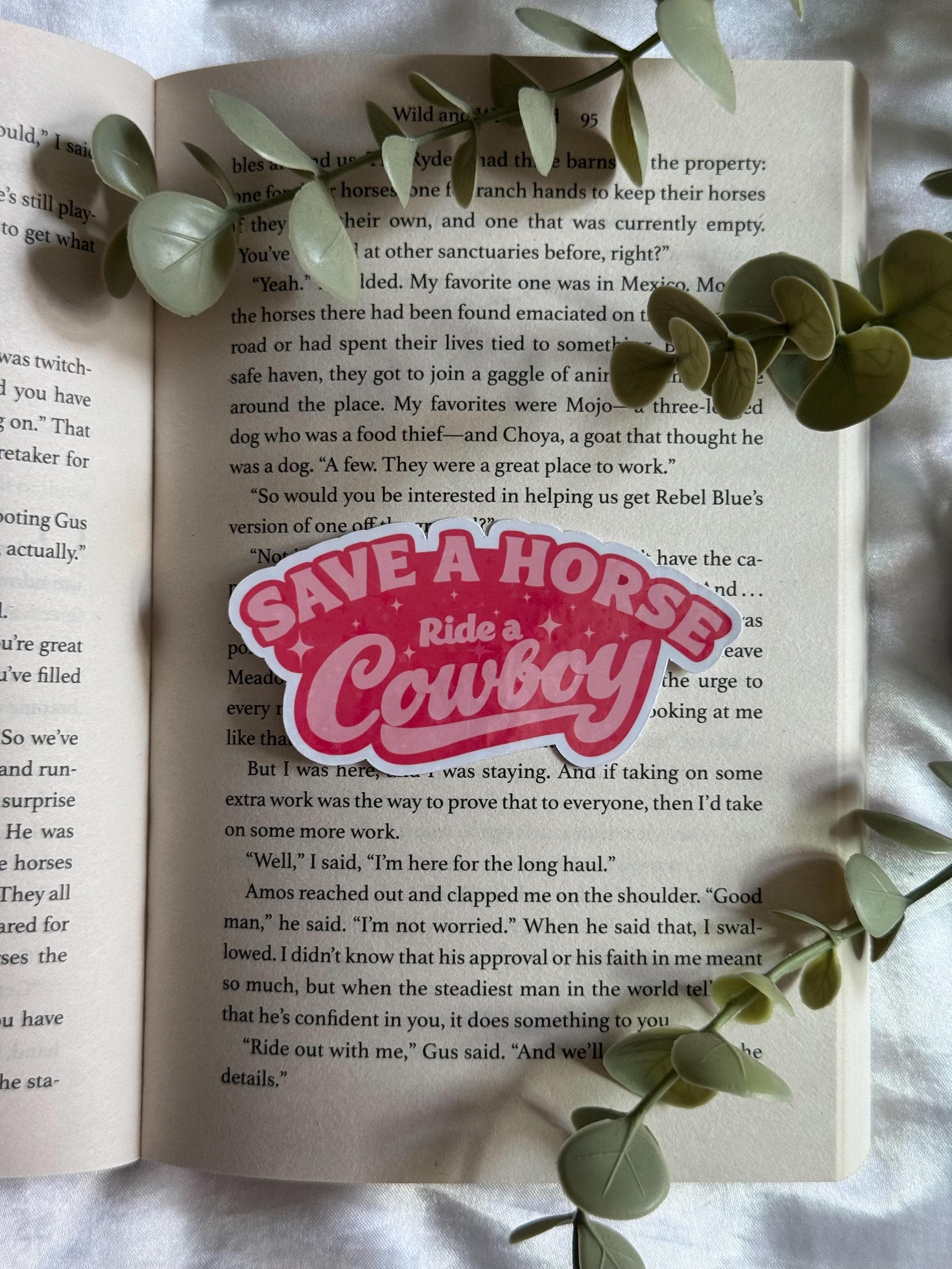 Save A Horse Ride A Cowboy - holographic sticker
