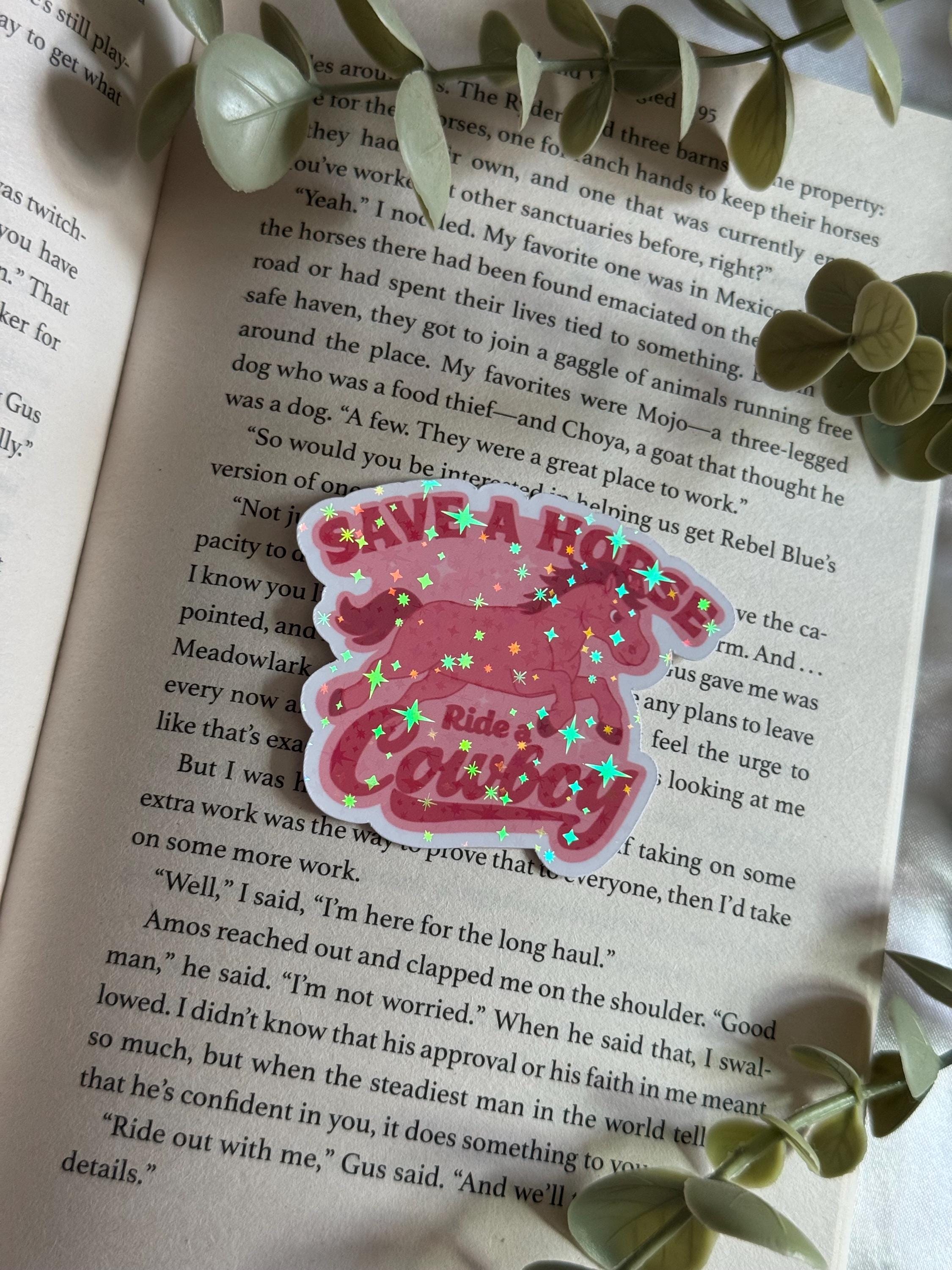 Save A Horse Ride A Cowboy - holographic sticker