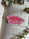 Save A Horse Ride A Cowboy - holographic sticker