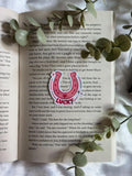 LUCKY horseshoe - holographic sticker