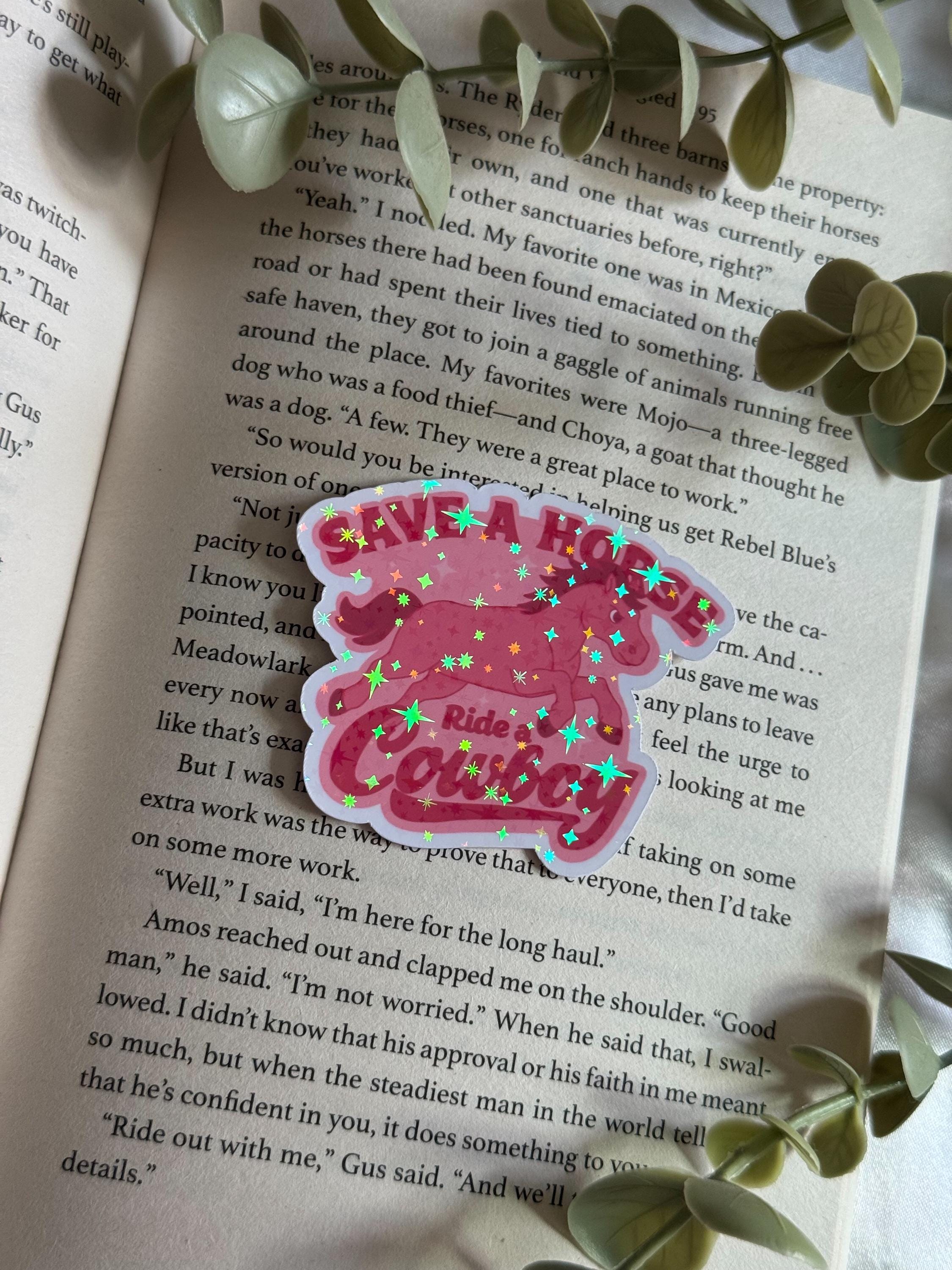 Save A Horse Ride A Cowboy - holographic sticker