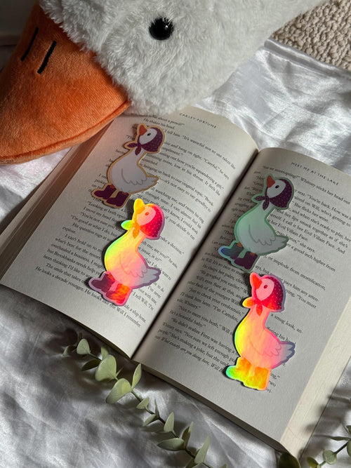 Babushka Goose - holographic sticker